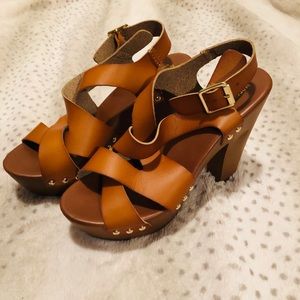 Faux Leather Sandals